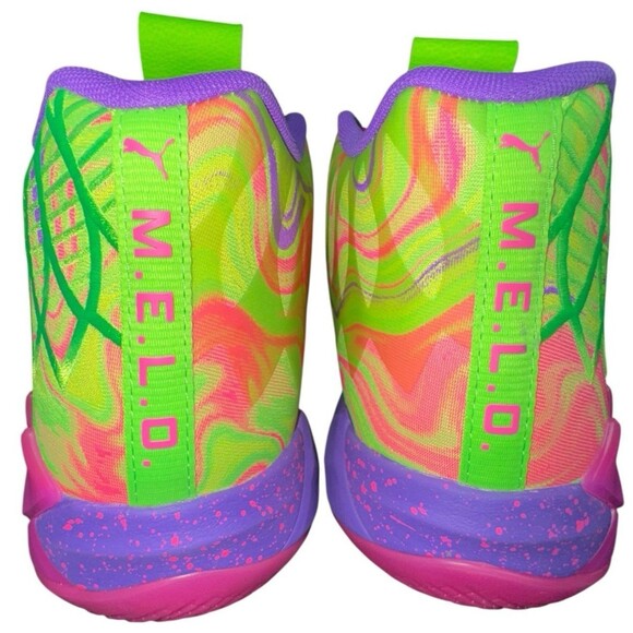 Puma MB.01 Inverse Toxic Size 13 Green Pink Basketball Sneakers LaMelo Shoes New - Picture 5 of 9